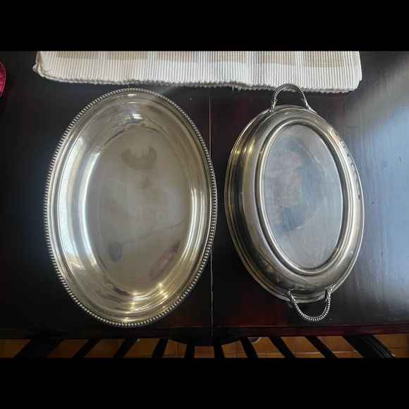 Antique Hutton & Sons Ltd Silver Plated Covered Entree Tray - Picture 3 of 9